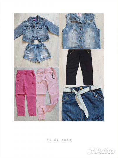 Вещи для девочки 110/120