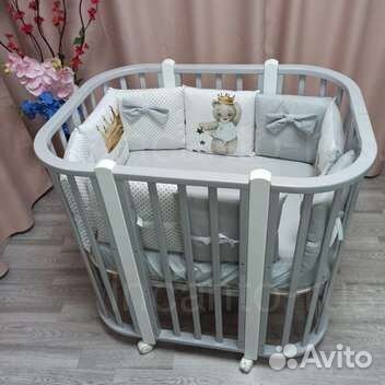 Новая кроватка трансформер 5 в 1 Nuvola LUX