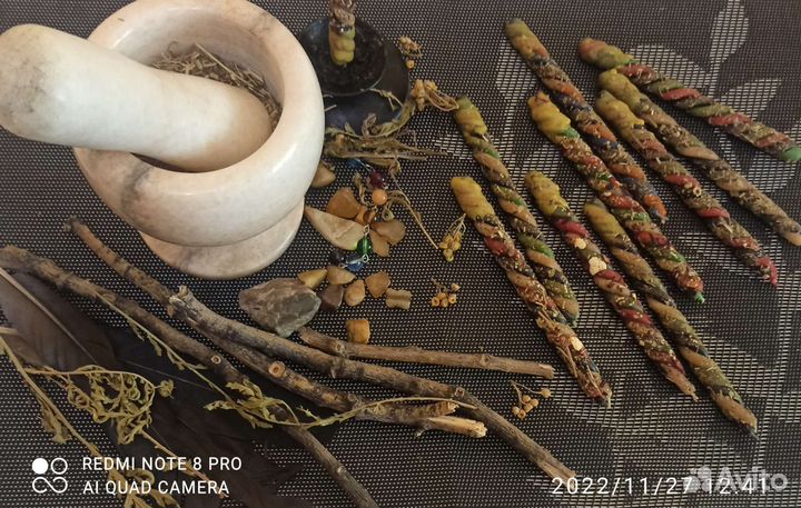 Восковые свечи скрутки ручной работы