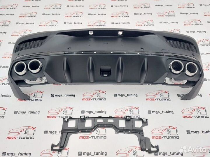 Диффузор с хром насадками 53 AMG GLE-Coupe C167