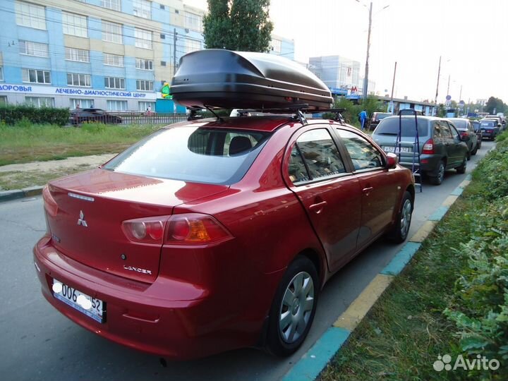 Багажник бокс на крышу Mitsubishi Lancer X (2007)