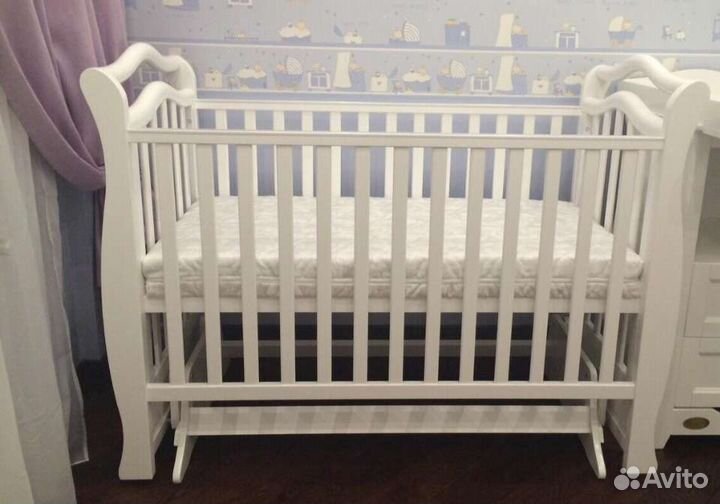 Кроватка Giovanni Magico с маятником+матрас орто.к