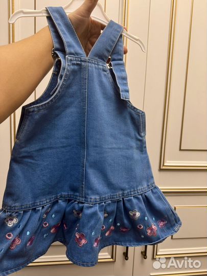 Сарафан джинсовый для девочки 98