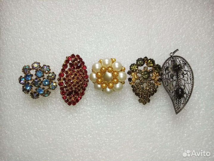 Броши винтаж 19 шт