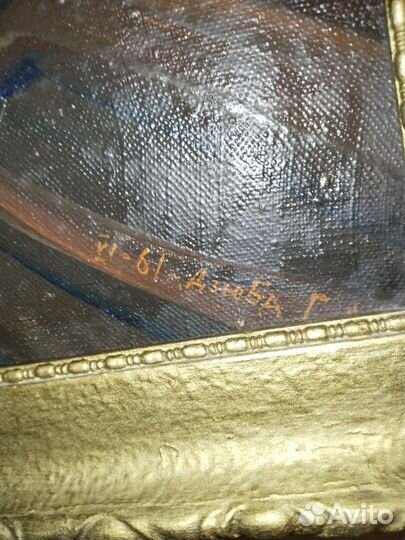 Картина маслом на холсте в хорошем состоянии