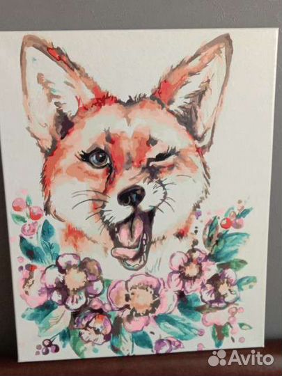 Картина акрилом на холсте