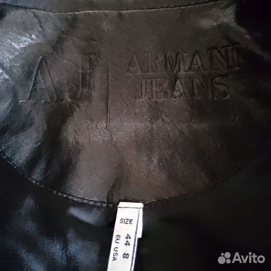 Куртка косуха кожаная Armani Jeans