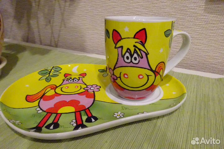 Кружка с блюдцем