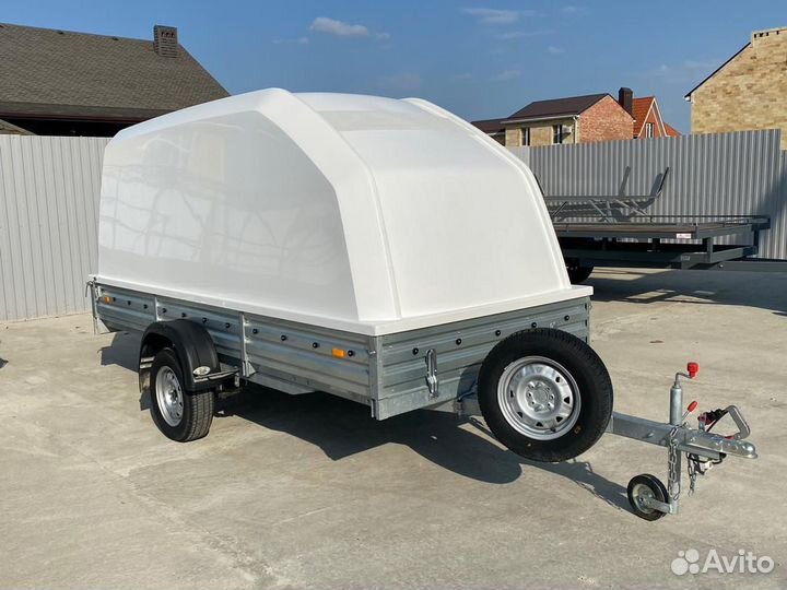 Прицеп мзса 817703.012 с пластиковой крышкой