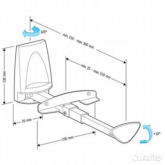 Кронштейн для акустики Holder LSS-6002