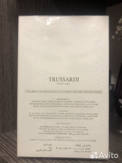 Trussardi donna парфюм