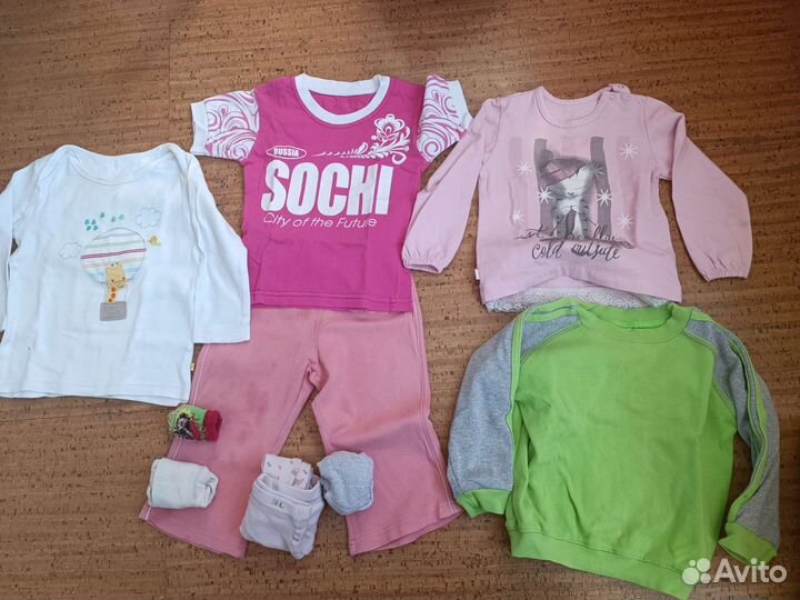 Пакет вещей на девочку 80-86