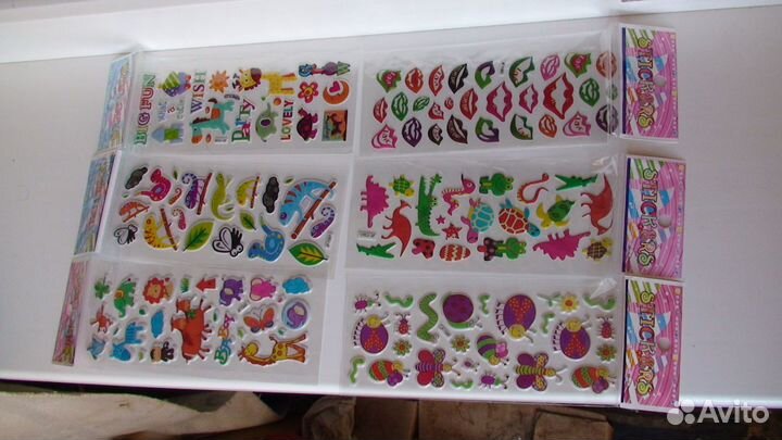 Наборы Объёмных Наклеек-Стикеров (Новые)