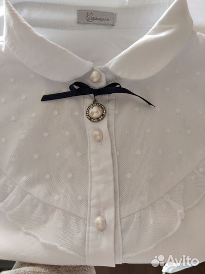 Блузка школьная 128