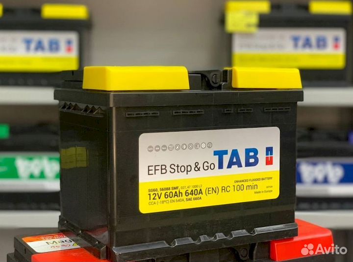 Аккумулятор новый TAB EFB 60Ач