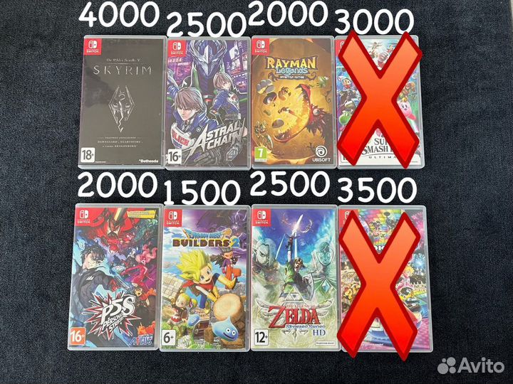 Картриджи nintendo switch