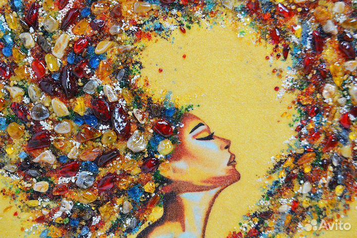 Картина из янтаря 