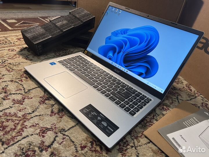 Новый Ноутбук Acer 11gen i3-1115g4/8гб/256гб ssd