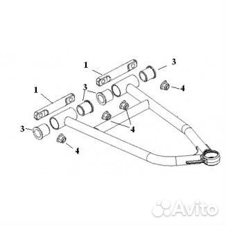 Втулки рычагов снегохода