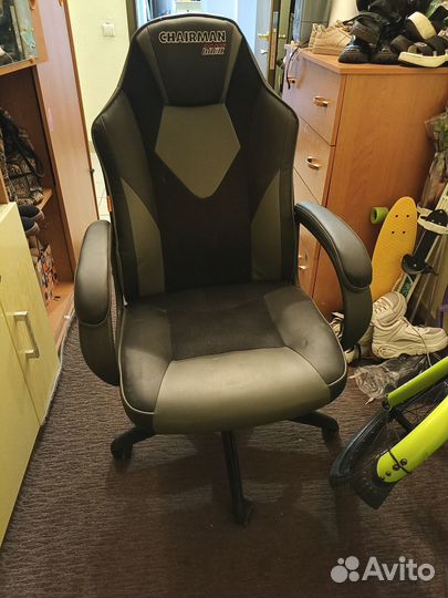 Компьютерное кресло кожа бу
