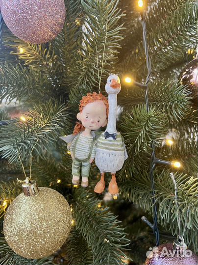 Ватные елочные игрушки