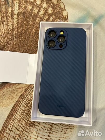 Чехол на iPhone 14 pro max карбон