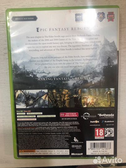 The Elder Scrolls V Skyrim для X-Box 360