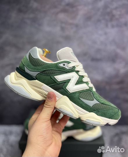 Кроссовки New balance 9060 green LUX качество