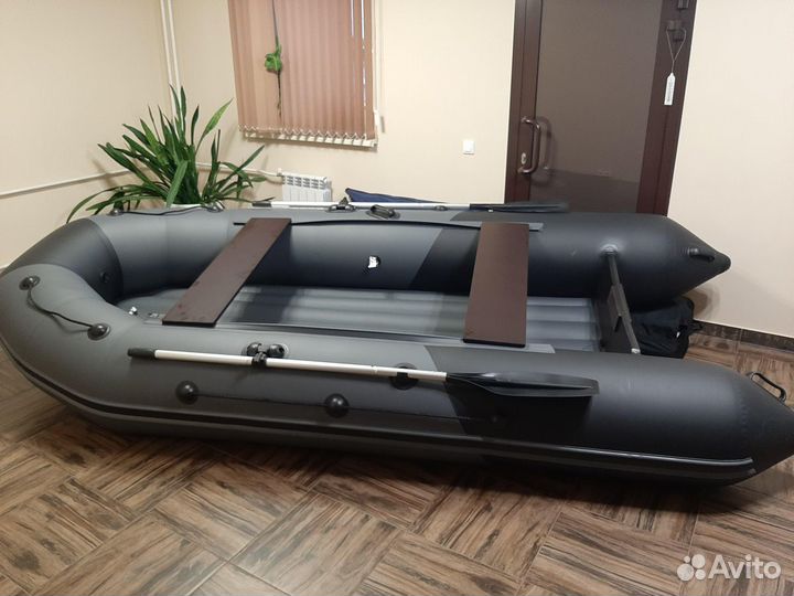 Лодка пвх надувная Барс 3600 нднд графит/черный