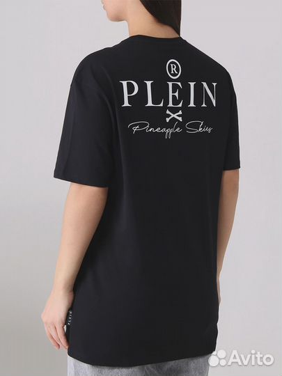 Футболка хлопковая с принтом Philipp Plein