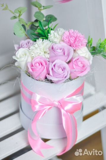 Букеты из мыльных роз