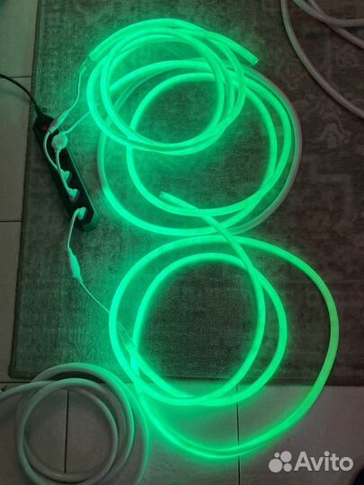Гибкий неон 57 метров круглый 14мм 220v