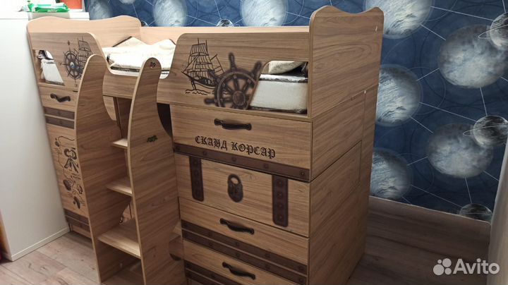 Кровать чердак корсар