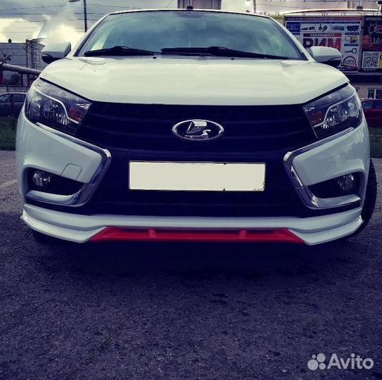 Губа на бампер сплиттер “Барс” Веста