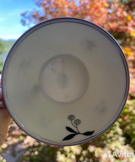 Винтажная фарфоровая кофейная пара