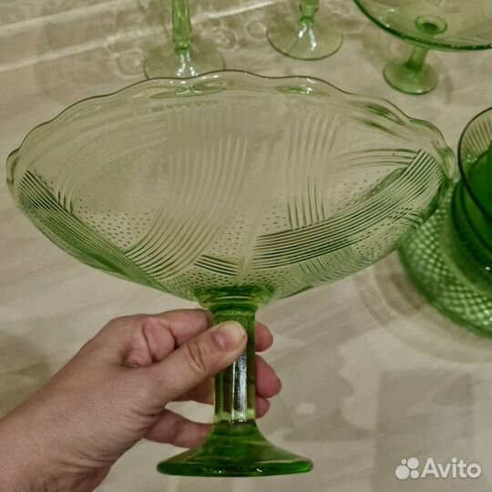 Зеленое стекло, хрусталь СССР