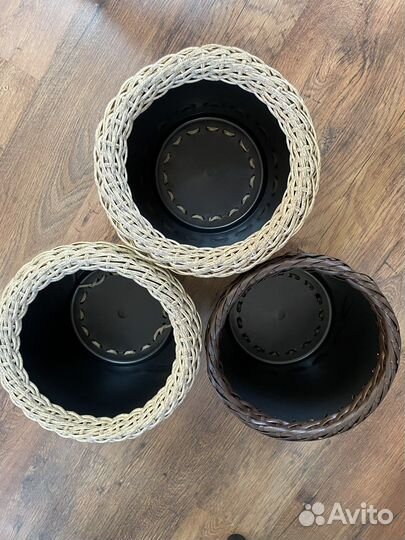 Кашпо из ротанга 12 литров