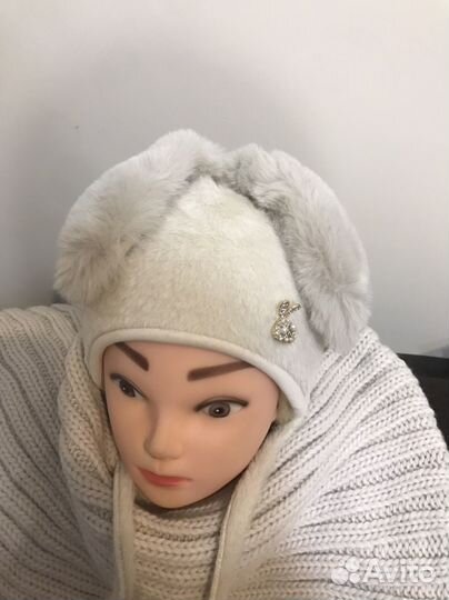 Шапка с ушками Feza от 02 месяцев до 2,5,3 лет