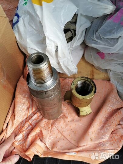 PDC долото трехлопастное 120 мм с переходником NQ