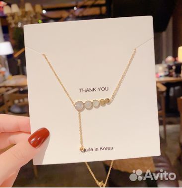 Цепочка колье с подвеской новая