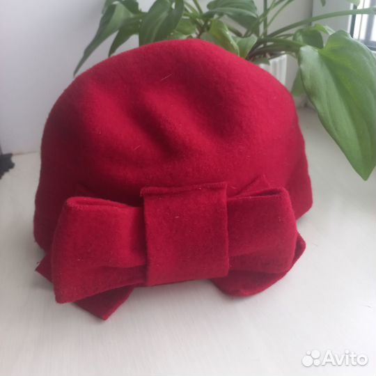 Головной убор женский 55-56 размер шерсть валяная