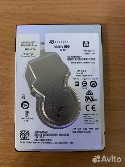 HDD Seagate 2.5 500 Гб 5400 ST500LM030