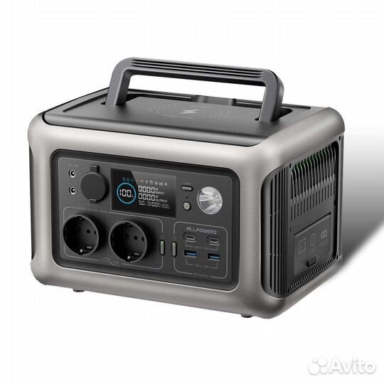 Портативная Lifepo4 станция 600вт+солнечная панель