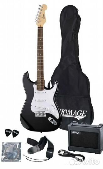 Электрогитара Homage SET-HEG310BK (комбоусилитель