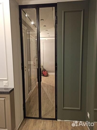 Перегородка из стекла в стиле лофт