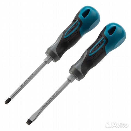 Набор отверток комбинированный 2 шт, S2, трехкомпо