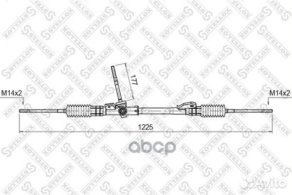 00-35015-SX рейка рулевая мех-ская 51802 Ford