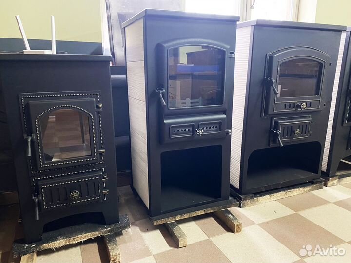 Печь камин для дома Везувий пк-03(224) с плитой т