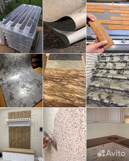 Технология Гибкий Кирпич, Доска, Шпон, Панели +