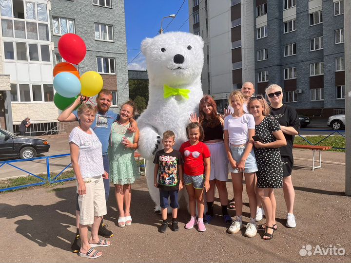 Белый медведь и панда